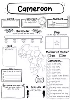 Vorschau - Arbeitsblätter - Cameroon fact sheet (english) - Seite 1
