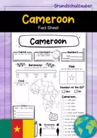 Vorschau - Arbeitsblätter - Cameroon fact sheet (english) - Deckblatt