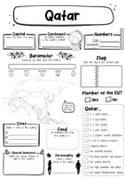 Vorschau - Arbeitsblätter - Qatar fact sheet (english) - Seite 1
