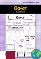 Vorschau - Arbeitsblätter - Qatar fact sheet (english) - Deckblatt