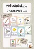 Vorschau - Poster - Anlautplakate - Grundschrift (pastellfarben, Zebra - Reihenfolge) - Deckblatt