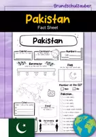 Vorschau - Arbeitsblätter - Pakistan fact sheet (english) - Deckblatt