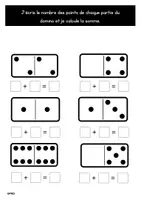 Aperçu - Feuilles d'exercices - Domino Addition - Page 3