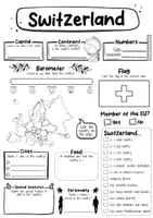 Vorschau - Arbeitsblätter - Switzerland fact sheet (english) - Seite 1