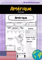 Vorschau - Arbeitsblätter - Amérique Portrait (français) - Deckblatt