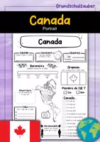 Vorschau - Arbeitsblätter - Canada Portrait (français) - Deckblatt