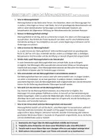Vorschau - Arbeitsblätter - AB mit Fragen zum Thema "Meinungsfreiheit" + Lösungsblatt + Mindmap + Infografik - Seite 3