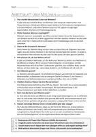 Vorschau - Arbeitsblätter - AB mit Fragen zum Thema "Melonen" + Lösungsblatt - Seite 1