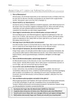 Vorschau - Arbeitsblätter - AB mit Fragen zum Thema "Menstruation" + Lösungsblatt + Mindmap + Infografik - Seite 3