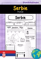 Vorschau - Arbeitsblätter - Serbie Portrait (français) - Deckblatt