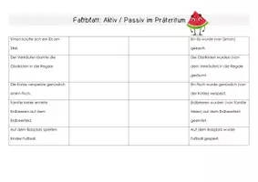 Vorschau - Arbeitsblätter - Mit Faltblättern Aktiv/Passiv üben - Seite 2