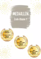 Vorschau - Anderer Materialtyp - MEDAILLEN - Ende Klasse 1 - Deckblatt