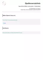 Vorschau - Arbeitsblätter - Sprachliche Bilder untersuchen - Arbeitsblatt - Seite 1