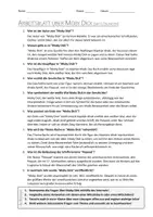 Vorschau - Arbeitsblätter - AB mit Fragen zum Thema "Moby Dick" + Lösungsblatt + Mindmap + Infografik - Seite 3
