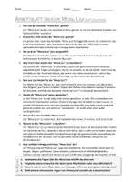 Vorschau - Arbeitsblätter - AB mit Fragen zum Thema "Mona Lisa" + Lösungsblatt + Mindmap + Infografik - Seite 2