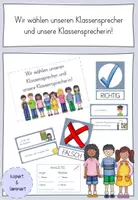 Vorschau - Poster - Wir wählen unsere Klassensprecher! - Deckblatt