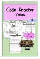 Vorschau - Arbeitsblätter - Code Knacker Verben - Seite 1
