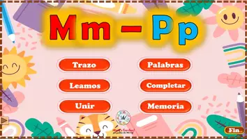 Vista previa - Juegos / Gamificación - Letras M y P para niños (6 actividades) - Portada