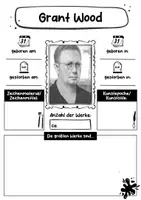 Vorschau - Arbeitsblätter - Grant Wood Künstler Steckbrief - Seite 1