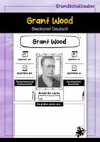 Vorschau - Arbeitsblätter - Grant Wood Künstler Steckbrief - Deckblatt