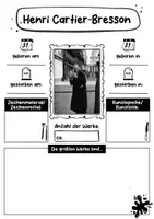Vorschau - Arbeitsblätter - Henri Cartier-Bresson Künstler Steckbrief - Seite 1