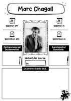 Vorschau - Arbeitsblätter - Marc Chagall Künstler Steckbrief - Seite 1