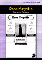 Vorschau - Arbeitsblätter - Rene Magritte Künstler Steckbrief - Deckblatt