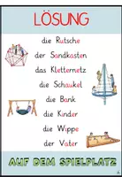 Vorschau - Arbeitsblätter - Vokale einsetzen "Auf dem Spielplatz" DaZ / DaF / Deutsch - Seite 3