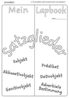 Vorschau - Unterrichtsreihen - Satzglieder - Lapbook gestalten (Grammatik) ab Klasse 5 - Seite 3