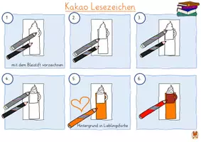 Vorschau - Mal- und Bastelvorlagen - Lesezeichen Kakao Herbst - Kunst 1,2,3,4 - Seite 3