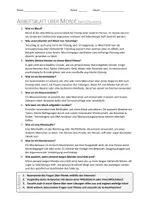 Vorschau - Arbeitsblätter - AB mit Fragen zum Thema "Mord" + Lösungsblatt - Seite 1