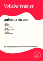 Vorschau - Bildkarten - Vokabeltrainer Französisch: animaux du zoo - Deckblatt