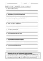Vorschau - Arbeitsblätter - AB mit Fragen zum Thema "Moschusochse" + Lösungsblatt - Deckblatt