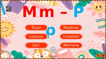 Vista previa - Juegos / Gamificación - Letras M y P para niños (6 actividades) - página 2