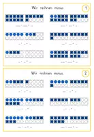 Vorschau - Arbeitsblätter - Materialpaket - Wir rechnen minus - Klasse 1 - Seite 1