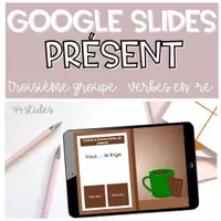 Vorschau - Spiele - PRÉSENT TROISIÈME GROUPE Verbes en -re GOOGLE SLIDES - Seite 1