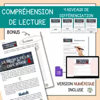 Aperçu - Texte - Lecture et écriture : Le secret de la cape rouge - Page de couverture