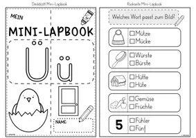 Vorschau - Stundenentwürfe - Mini-Lapbook | Buchstabe Ü / ü | Umlaute - Seite 2