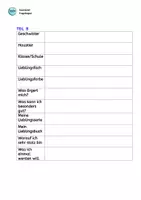 Vorschau - Arbeitsblätter - Steckbrief bzw. Fragebogen (Personenbeschreibung / Interview) - Seite 3