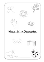 Vorschau - Unterrichtsreihen - Arbeitsheft und Cliparts 1x1 Geschichten (Einmaleins) - Deckblatt