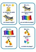 Aperçu - Jeux - Jeu de Vocabulaire "La Plage" J'ai, Qui a - Page 2