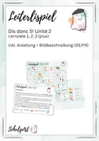Vorschau - Spiele - Leiterlispiel Französisch Dis Donc 5 - Unité 2 (plus) - Deckblatt