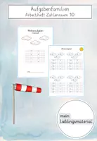 Vorschau - Arbeitsblätter - Materialpaket - Aufgabenfamilien Klasse 1-4 - Deckblatt