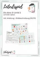 Vorschau - Spiele - Leiterlispiel Französisch Dis Donc 5 - Unité 3 (plus) - Deckblatt