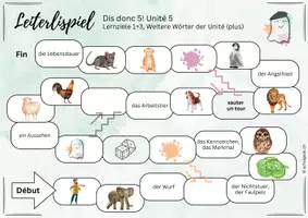 Vorschau - Spiele - Leiterlispiel Französisch Dis Donc 5 - Unité 5 (plus) - Seite 2