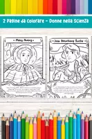 anteprima - Materiale per pittura e bricolage - Coloring Page Donne di Scienza: Mary Anning e Joan Beauchamp Procter - Pagina di copertina