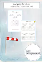 Vorschau - Arbeitsblätter - Aufgabenfamilien - Arbeitsheft Zahlenraum 100 - Deckblatt