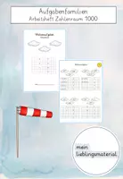 Vorschau - Arbeitsblätter - Aufgabenfamilien - Arbeitsheft Zahlenraum 1000 - Deckblatt