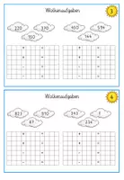Vorschau - Arbeitsblätter - Aufgabenfamilien - Freiarbeitsmaterial Zahlenraum 1000 - Seite 2