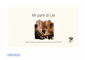 anteprima - Esercizi - B1_B2_Mi parli di Lei_Italiano L2/LS - Pagina di copertina